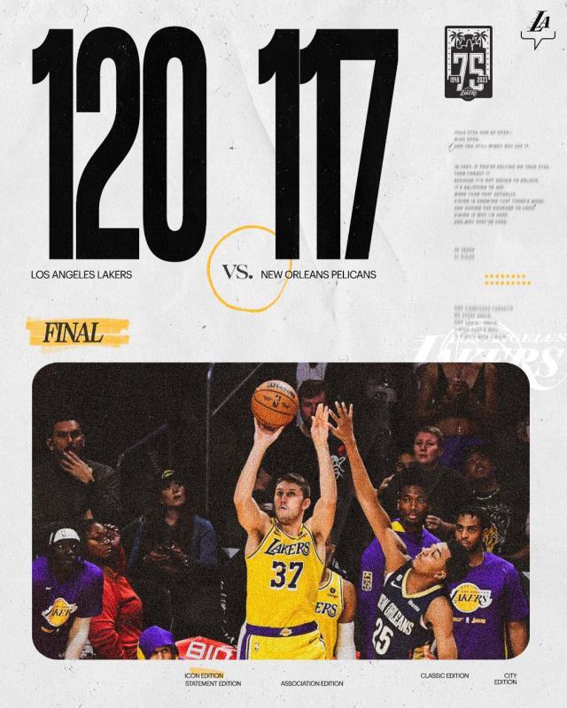 【现场】莱恩三分保湖人连胜 获胜之匙还需好好打磨